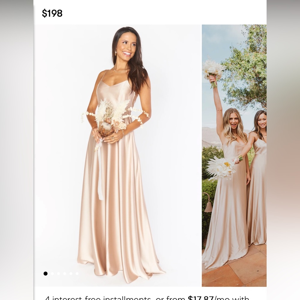 Champagne Bridesmaid/Formal Dress
